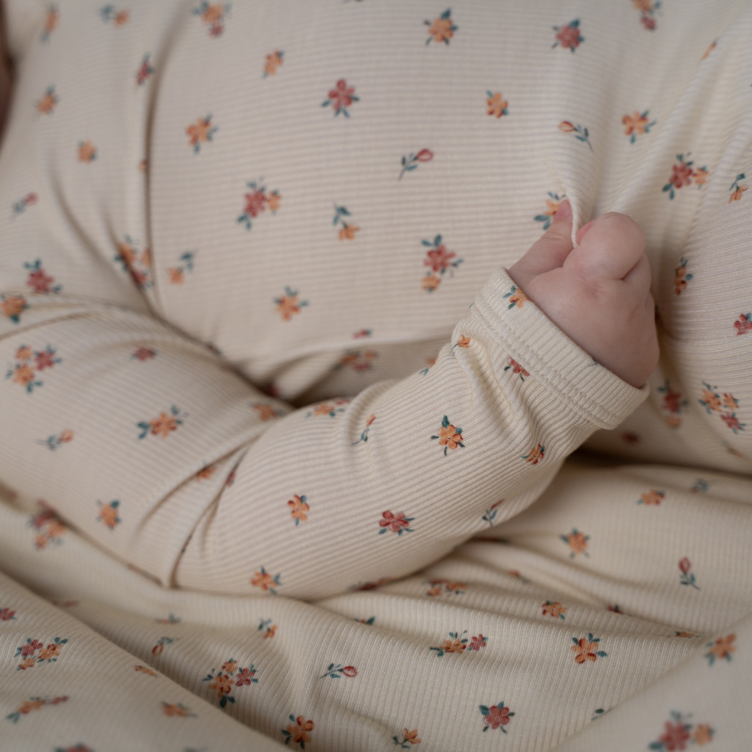 Ribbed Bamboo Footed Sleepers
