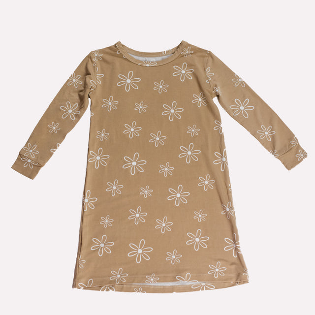 Bamboo Long Sleeve Shirt Dresses