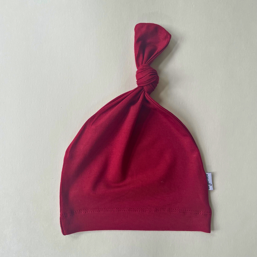Bamboo Knot Hat | Cranberry