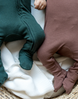 Bamboo Footed Sleepers | Ribbed | Solids
