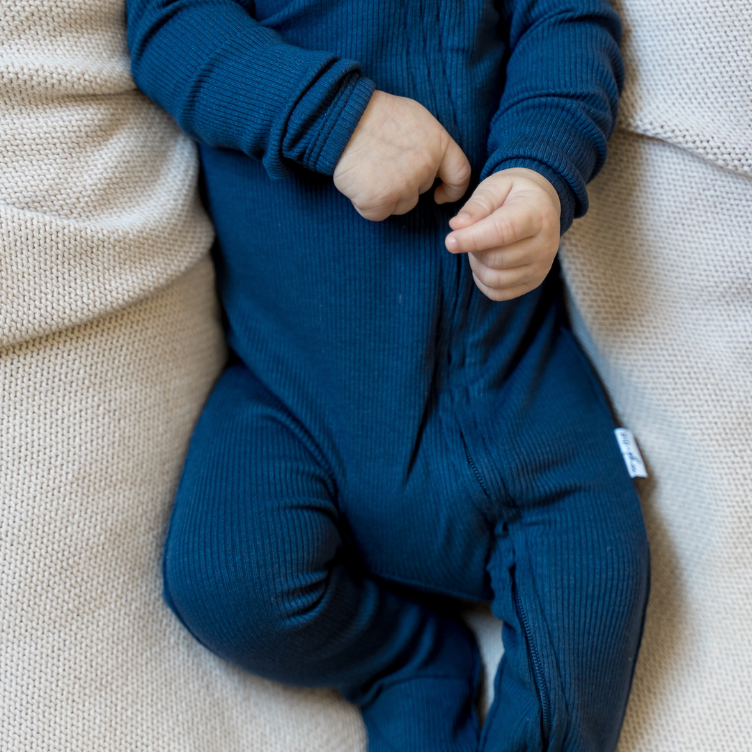 Bamboo Footed Sleepers | Ribbed | Solids