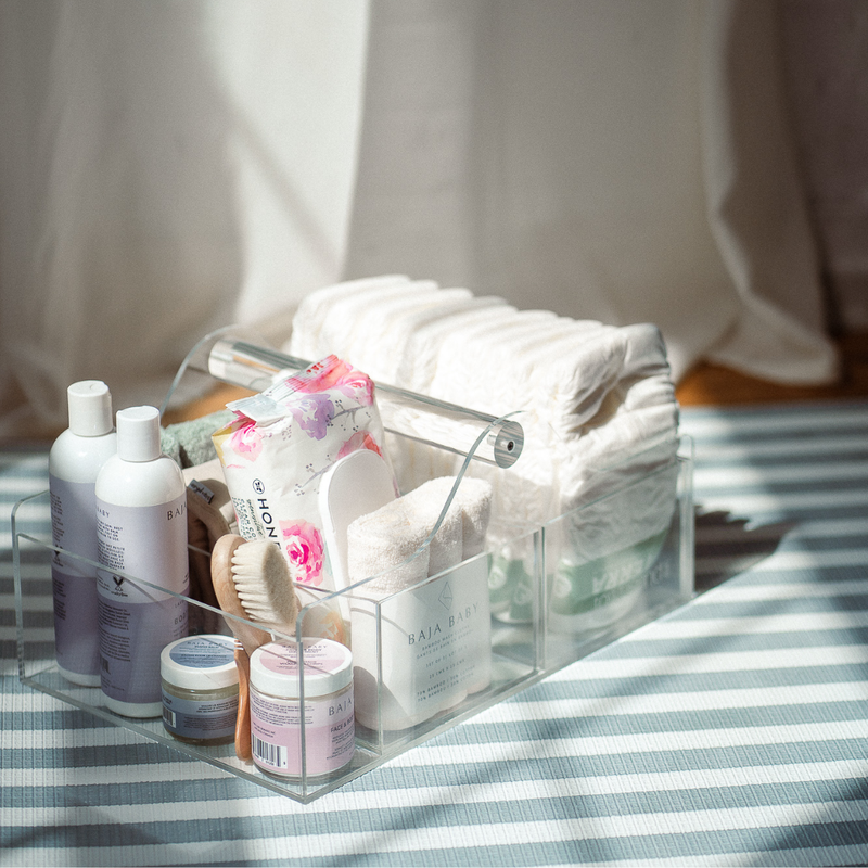 Acrylic Diaper Caddy