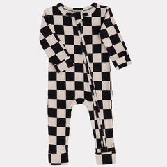 Cream Black Check
