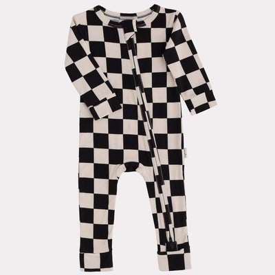 Cream Black Check