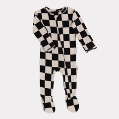 Cream Black Check