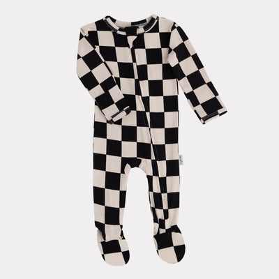 Cream Black Check