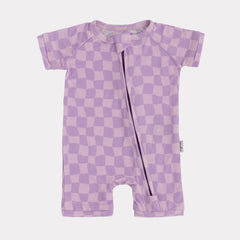Wavy Checks - Purple