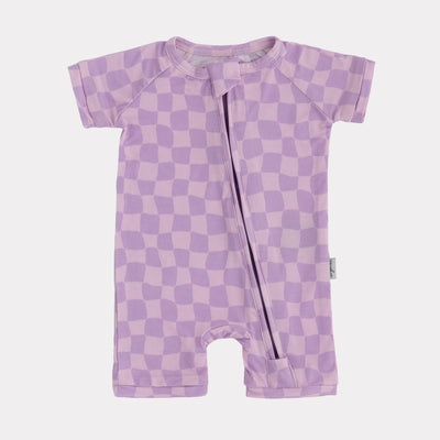 Wavy Checks - Purple